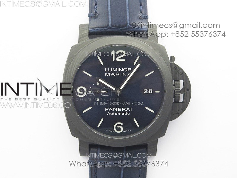 PAM1664 Carbotech VSF 1:1 Best Edition on Blue Leather Strap P.9010 Clone