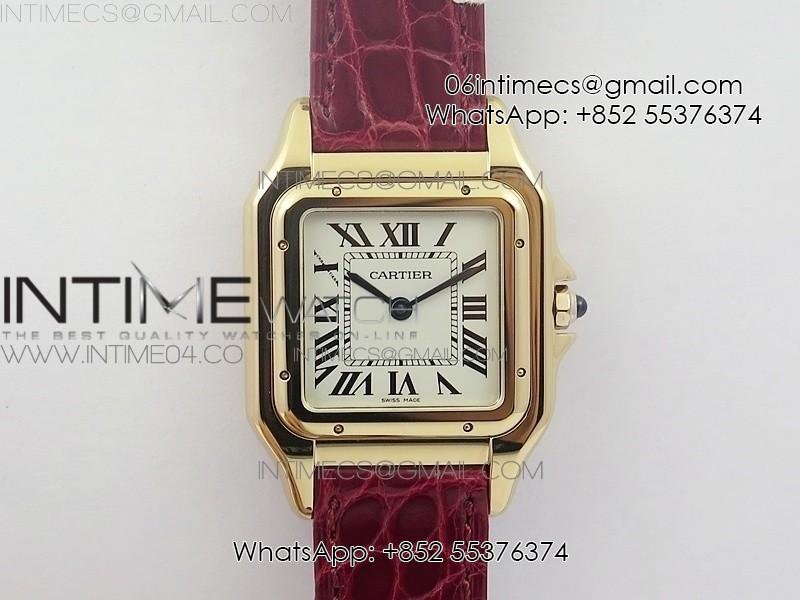 Panthère Secrete Ladies 27mm RG 8848F 1:1 Best Edition White Dial on Red Croco Strap Ronda Quartz
