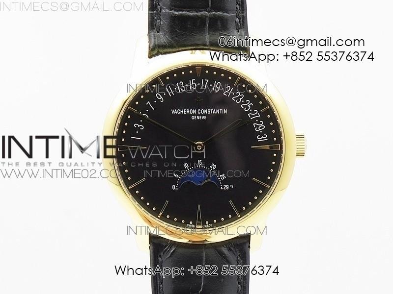 patrimony-retrograde-date-moon-phases-yg-gs-best-edition-black-dial-on-black-leather-strap-a2460.jpg Patrimony Retrograde Date Moon Phases YG GS Best Edition Black Dial on Black Leather Strap A2460 - Image 1