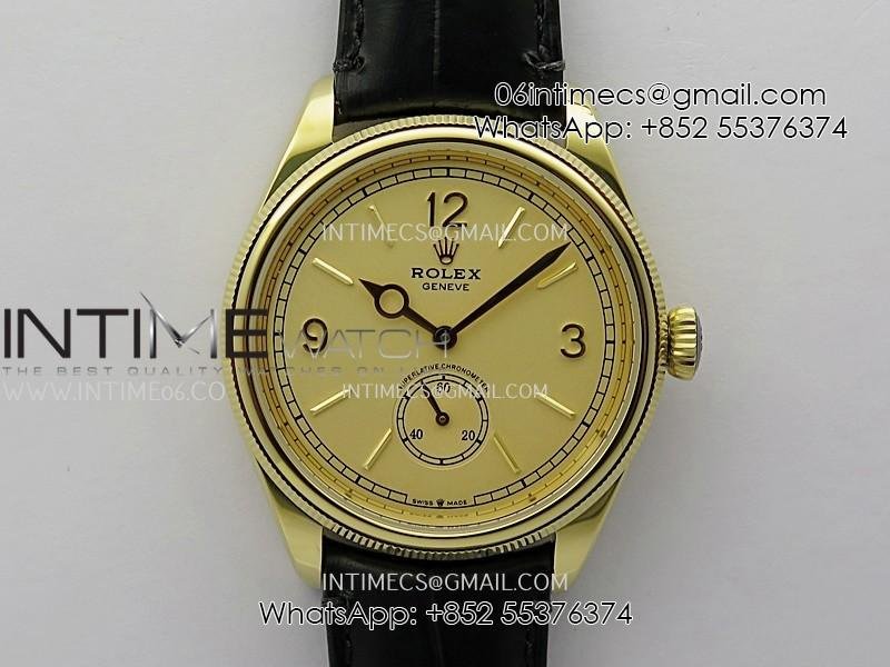 perpetual-1908-52508-39mm-yg-8f-gold-dial-on-black-leather-strap-a7140.jpg Perpetual 1908 52508 39mm YG 8+F Gold Dial On Black Leather Strap A7140 - Image 1