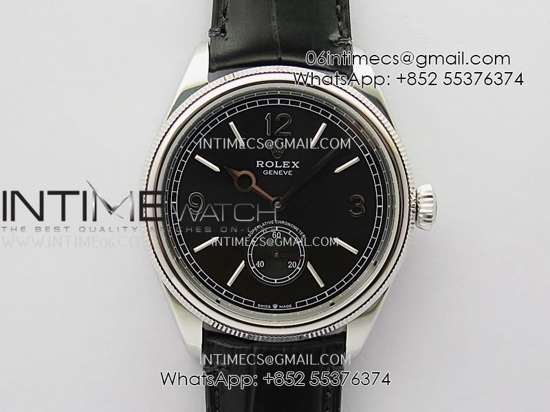 perpetual-1908-52509-39mm-ss-8f-black-dial-on-black-leather-strap-a7140.jpg Perpetual 1908 52509 39mm SS 8+F Black Dial On Black Leather Strap A7140 - Image 1