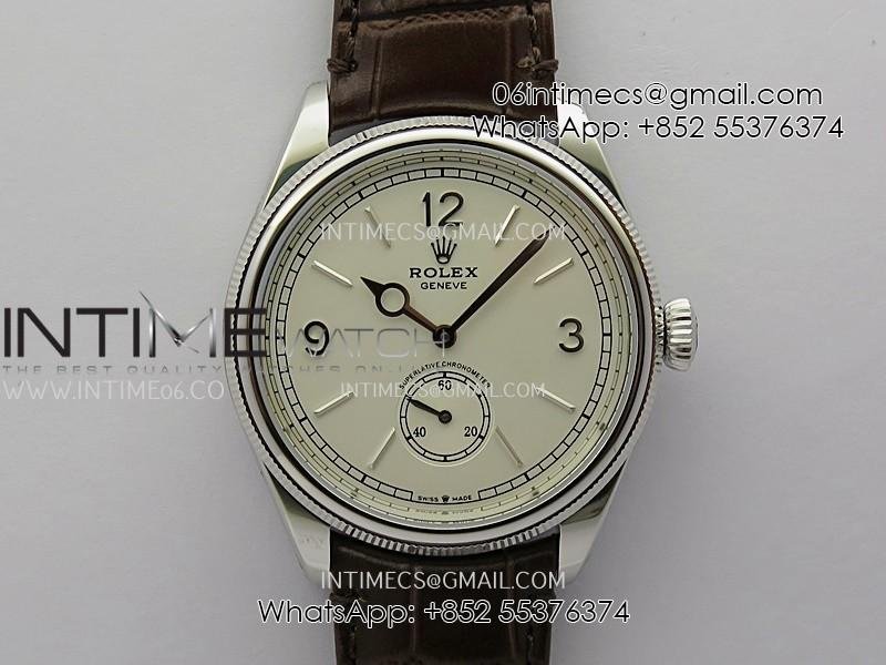 perpetual-1908-52509-39mm-ss-8f-white-dial-on-brown-leather-strap-a7140.jpg Perpetual 1908 52509 39mm SS 8+F White Dial On Brown Leather Strap A7140 - Image 1