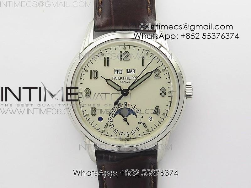 perpetual-calendar-5320g-001-ss-gsf-1-1-best-edition-cream-dial-on-brown-leather-strap-a324.jpg Perpetual Calendar 5320G-001 SS GSF 1:1 Best Edition Cream Dial on Brown Leather Strap A324 - Image 1