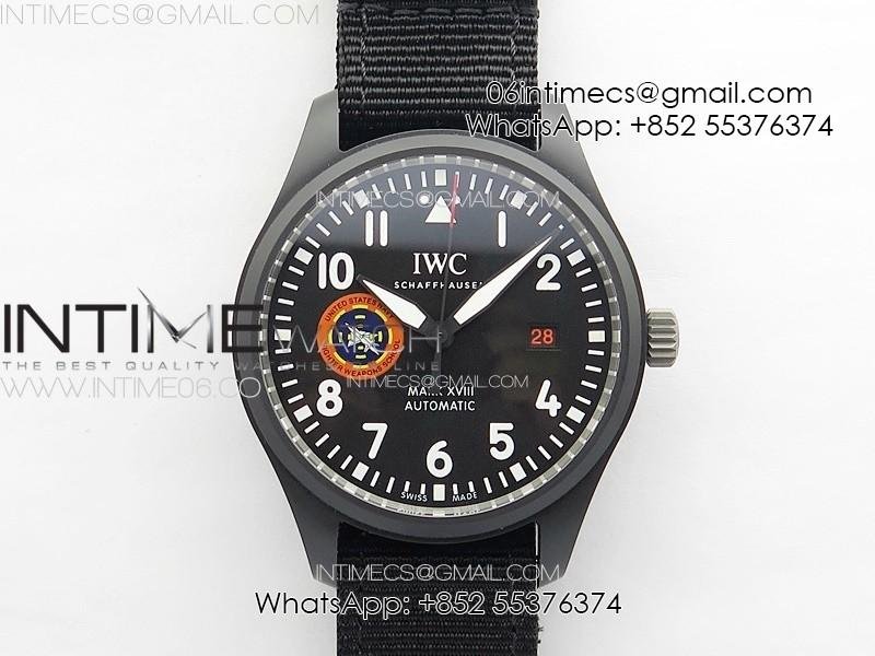 pilot-mark-xviii-topgun-sfti-ceramic-m-1-1-best-edition-black-dial-on-black-nylon-strap-a2892-to-cal35111.jpg Pilot Mark XVIII TOPGUN SFTI Ceramic M+ 1:1 Best Edition Black Dial on Black Nylon Strap A2892 - Image 1