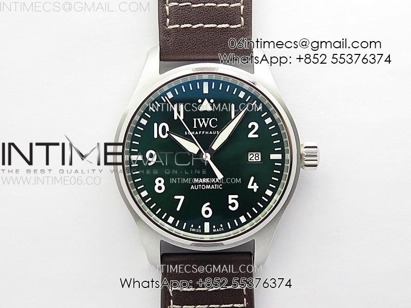 pilot-mark-xx-iw328205-zf-1-1-best-edition-green-dial-on-brown-leather-strap-a32111.jpg Pilot Mark XX IW328205 ZF 1:1 Best Edition Green Dial on Brown Leather Strap A32111 - Image 1