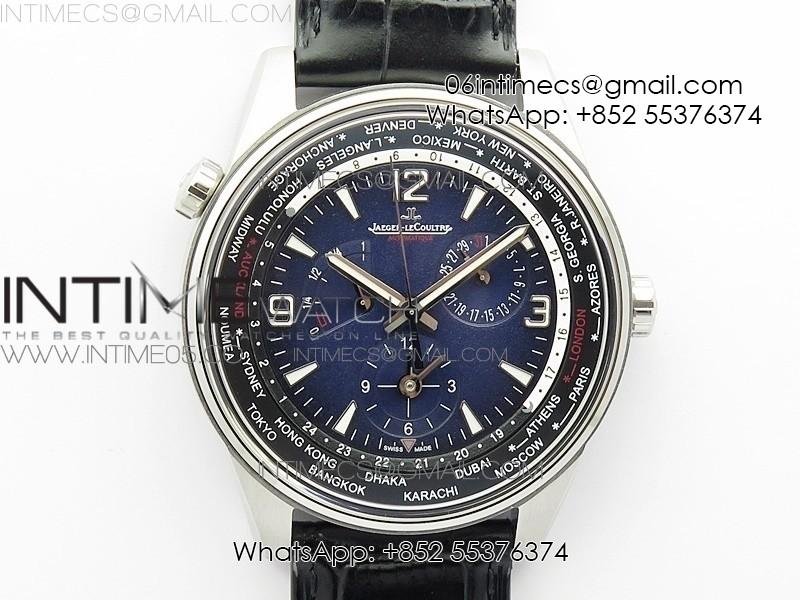 polaris-geographic-ss-zf-1-1-best-edition-blue-textured-dial-on-black-leather-strap-a936.jpg Polaris Geographic SS ZF 1:1 Best Edition Blue Textured Dial on Black Leather Strap A936 - Image 1