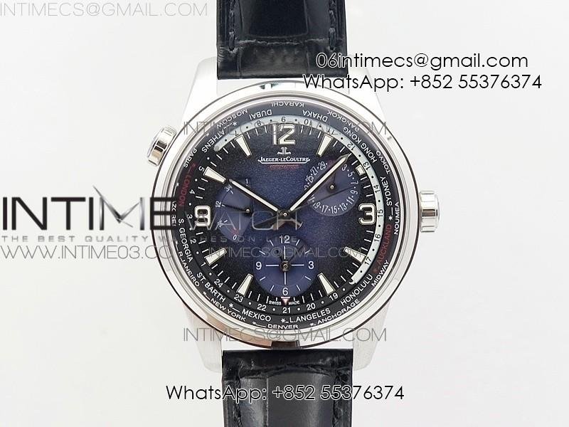 polaris-geographic-twa-ss-blue-textured-dial-on-black-leather-strap-a936.jpg Polaris Geographic TWA SS Blue Textured Dial on Black Leather Strap A936 - Image 1