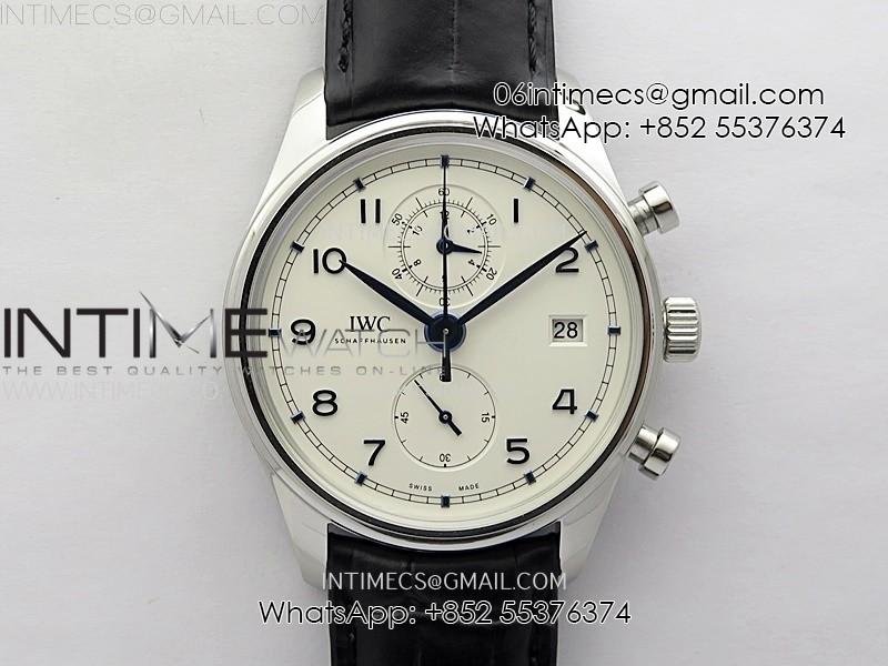 portugieser-chrono-classic-42-iw390406-azf-11-best-edition-white-dial-blue-markers-on-black-leather-strap-a7750.jpg Portugieser Chrono Classic 42 IW390406 AZF 1:1 Best Edition White Dial Blue Markers on Black Leather Strap A7750 - Image 1