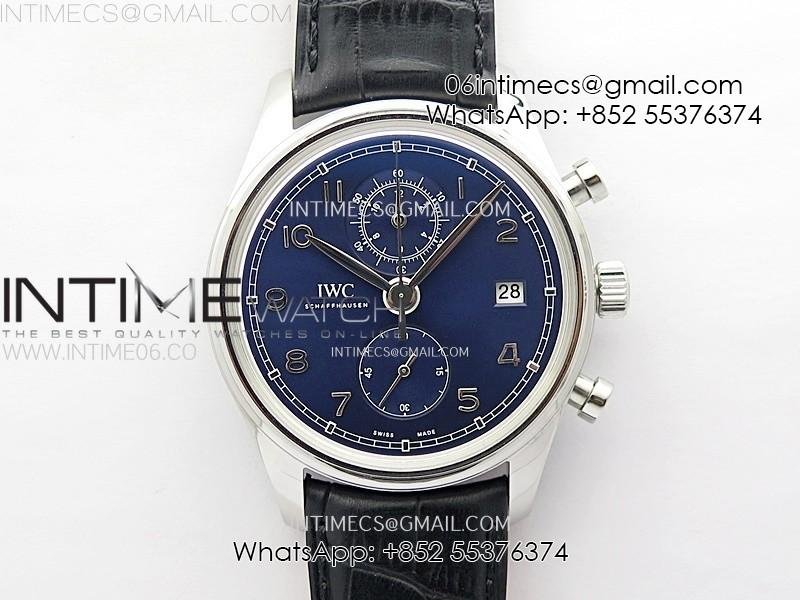 portugieser-chrono-classic-42-iw390406-zf-1-1-best-edition-blue-dial-blue-hand-on-black-leather-strap-a7750.jpg Portugieser Chrono Classic 42 IW390406 AZF 1:1 Best Edition Blue Dial Blue Hand on Black Leather Strap A7750 - Image 1