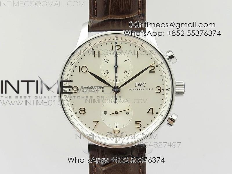 portuguese-iw371445-zf-v2-1-1-best-edition-ss-white-dial-rg-markers-on-brown-leather-strap-a79350-slim-movement.jpg Portuguese IW371445 ZF V3 1:1 Best Edition SS White Dial RG Markers on Brown Leather Strap A79350 (Slim Movement) - Image 1