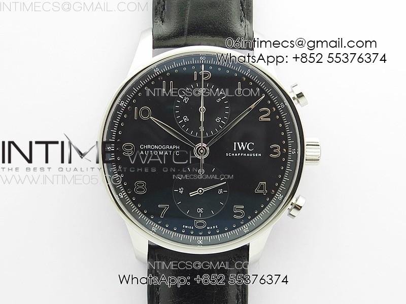 portuguese-iw371609-zf-v3-1-1-best-edition-ss-black-dial-on-black-leather-strap-a96355.jpg Portuguese IW371609 ZF V3 1:1 Best Edition SS Black Dial on Black Leather Strap A96355 - Image 1