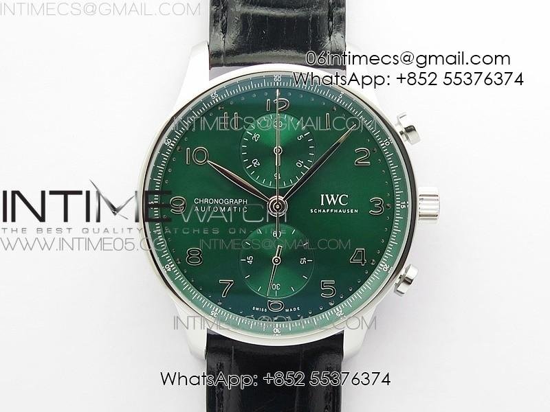 portuguese-iw371615-zf-v3-1-1-best-edition-ss-green-dial-on-black-leather-strap-a96355.jpg Portuguese IW371615 ZF V3 1:1 Best Edition SS Green Dial on Black Leather Strap A96355 - Image 1