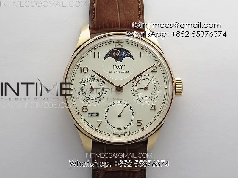 portuguese-iw503302-real-pr-rg-apsf-1-1-best-edition-white-dial-on-brown-leather-strap-a52610.jpg Portuguese IW503302 Real PR RG APSF 1:1 Best Edition White Dial On Brown Leather Strap A52610 - Image 1