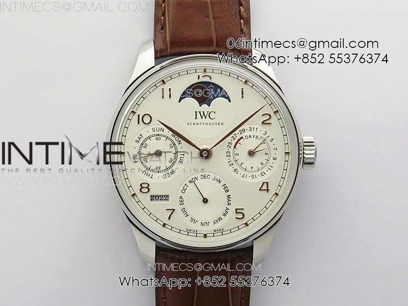 portuguese-iw503307-real-pr-ss-apsf-1-1-best-edition-white-dial-on-brown-leather-strap-a52610.jpg Portuguese IW503307 Real PR SS APSF 1:1 Best Edition White Dial On Brown Leather Strap A52610 - Image 1