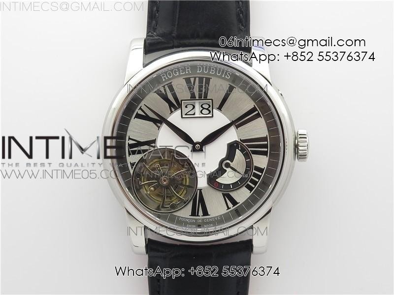 rb-hommage-tourbillon-rddbho0558-white-dial-on-black-leather-strap.jpg RB HOMMAGE TOURBILLON RDDBHO0558 WHITE DIAL ON BLACK LEATHER STRAP. - Image 1