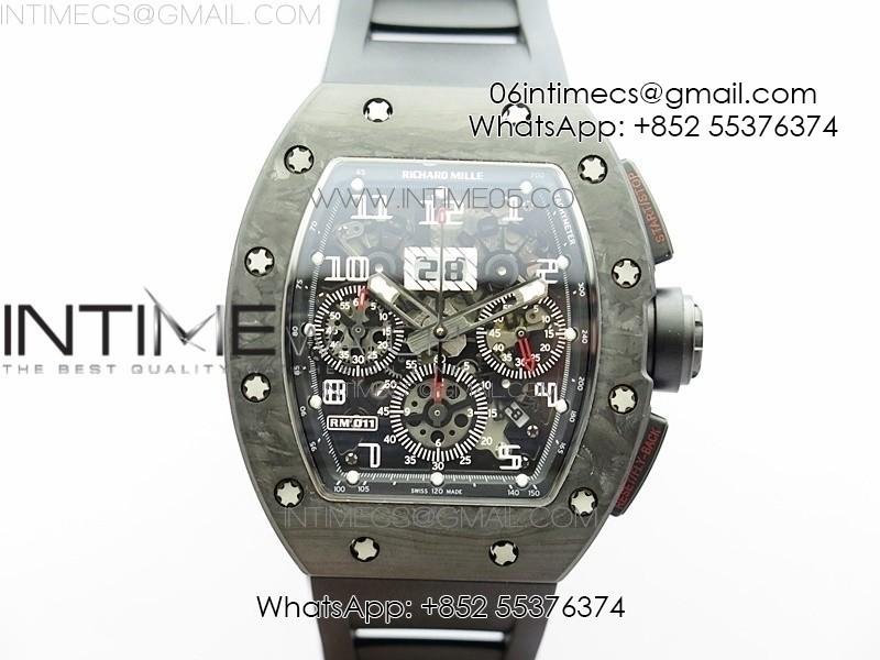 rm011-carbon-case-carbon-bezel-chronograph-kvf-1-1-best-edition-skeleton-dial-on-black-rubber-strap-a7750.jpg RM011 Carbon Case Carbon Bezel Chronograph KVF 1:1 Best Edition Skeleton Dial on Black Rubber Strap A7750 - Image 1