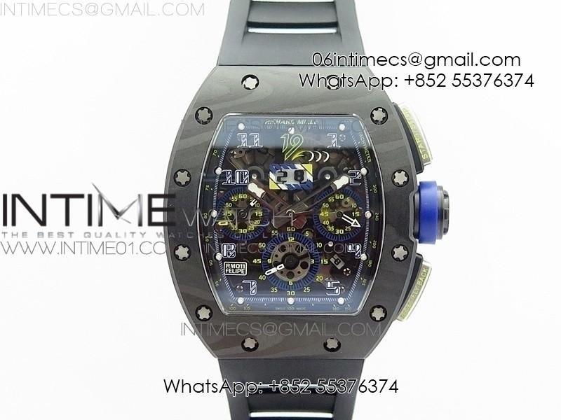 rm011-ss-felipe-massa-10th-anniversary-kvf-1-1-best-edition-crystal-skeleton-dial-blue-on-black-rubber-strap-a7750.jpg RM011 SS Felipe Massa 10th Anniversary KVF 1:1 Best Edition Crystal Skeleton Dial Blue on Black Rubber Strap A7750 - Image 1