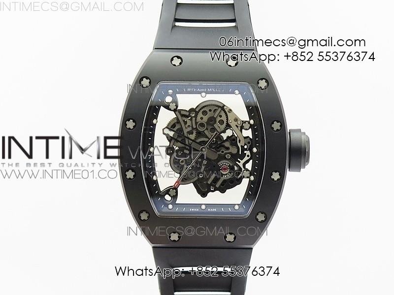 rm055-real-ceramic-case-kvf-best-edition-skeleton-dial-black-crown-on-black-rubber-strap-miyota8215.jpg RM055 Real Ceramic Case KVF Best Edition Skeleton Dial Black Crown on Black Rubber Strap MIYOTA8215 - Image 1