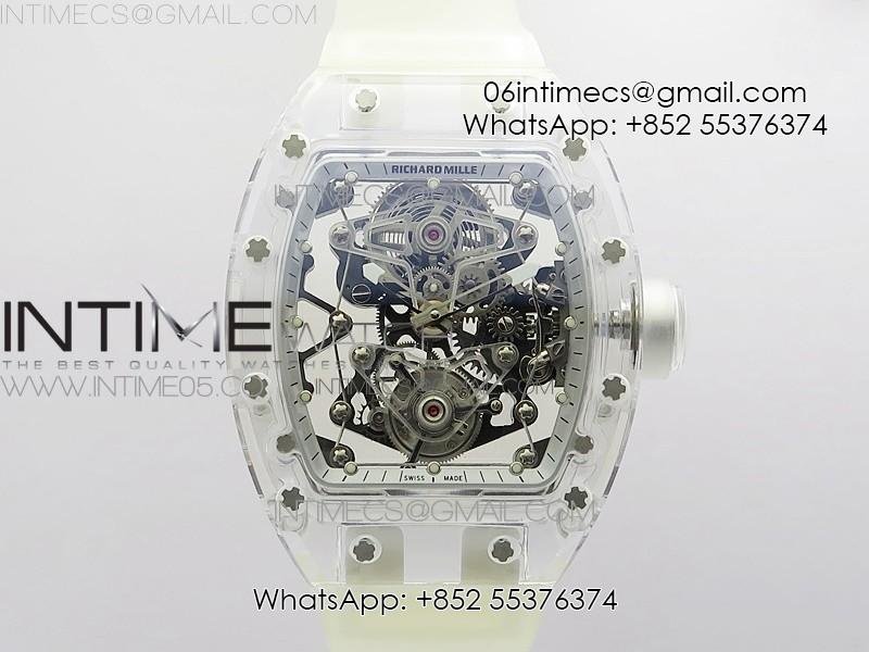 RM056-02 Transparent Tourbillon EURF Best Edition Skeleton Dial on Rubber Strap V2