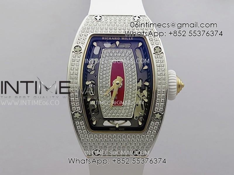 rm07-full-paved-diamond-ss-zf-best-edition-red-diamond-skeleton-dial-on-white-rubber-strap-asian-crma2-clone.jpg RM07 Full Paved Diamond SS ZF Best Edition Red Diamond Skeleton Dial On White Rubber Strap Asian CRMA2 Clone - Image 1