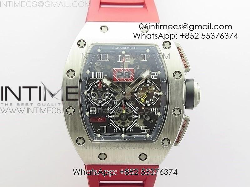 rm11-03-ss-kvf-1-1-best-edition-crystal-skeleton-dial-on-red-rubber-strap-a7750.jpg RM11-03 SS KVF 1:1 Best Edition Crystal Skeleton Dial on Red Rubber Strap A7750 - Image 1