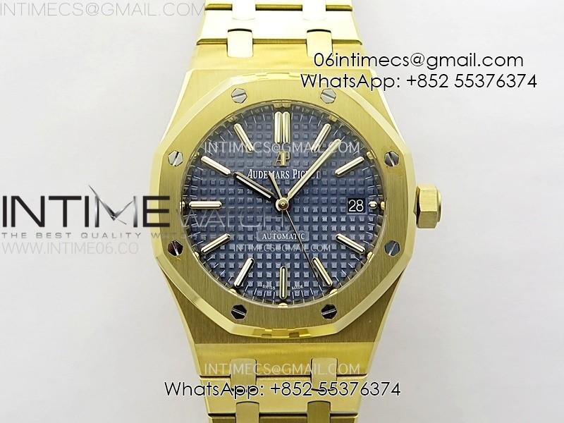 royal-oak-37mm-15450-yg-ipf-1-1-best-edition-blue-dial-on-yg-bracelet-sa3120-super-clone.jpg Royal Oak 37mm 15450 YG IPF 1:1 Best Edition Blue Dial on YG Bracelet SA3120 Super Clone - Image 1