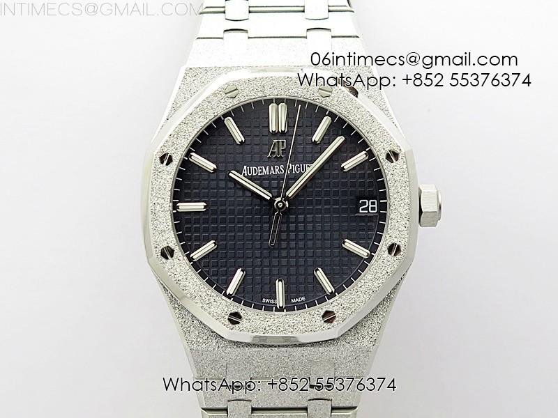 royal-oak-41mm-15500-frosted-ss-apsf-1-1-best-edition-blue-textured-dial-on-frosted-ss-bracelet-sa4302-super-clone.jpg Royal Oak 41mm 15500 Frosted SS APSF 1:1 Best Edition Blue Textured Dial on Frosted SS Bracelet SA4302 Super Clone - Image 1