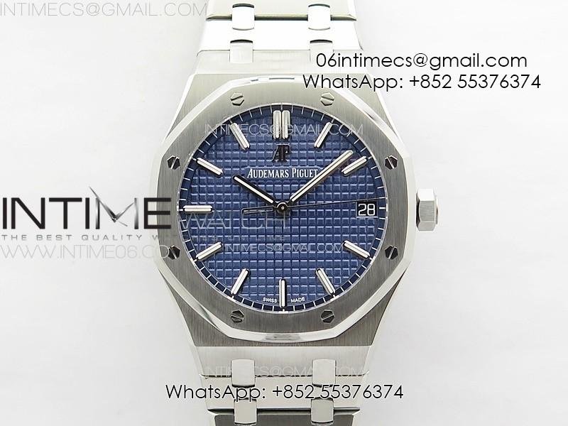 royal-oak-41mm-15500-ss-apsf-11-best-edition-blue-textured-dial-on-ss-bracelet-a4302-super-clone.jpg Royal Oak 41mm 15500 SS APSF 1:1 Best Edition Blue Textured Dial on SS Bracelet A4302 Super Clone - Image 1
