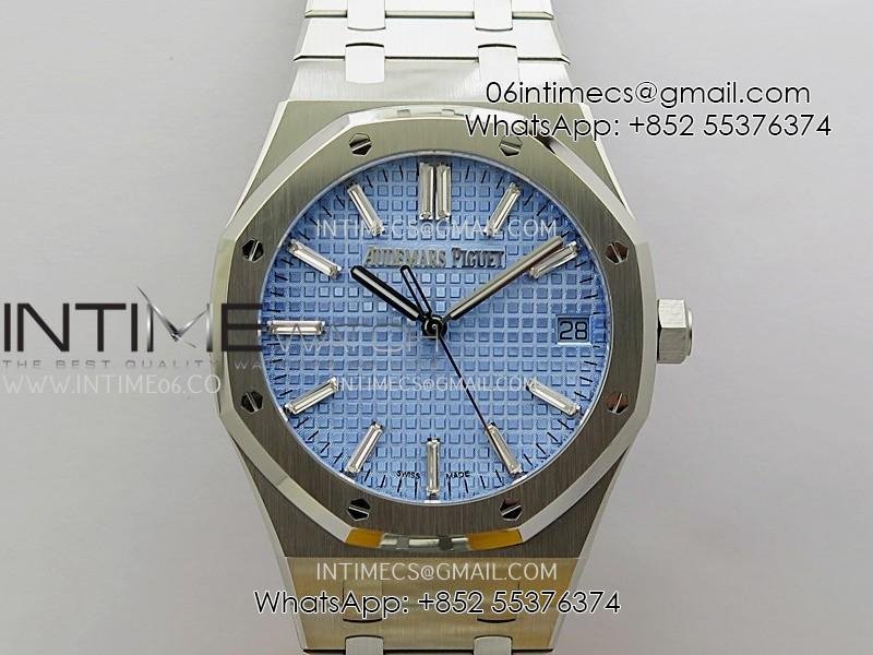 royal-oak-41mm-15510-ss-zf-11-best-edition-light-blue-textured-dial-on-ss-bracelet-a4302.jpg Royal Oak 41mm 15510 SS ZF 1:1 Best Edition Light Blue Textured Dial On SS Bracelet A4302 - Image 1