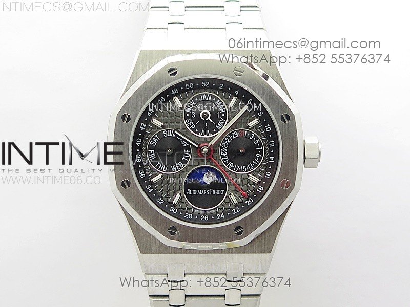 Royal Oak 41mm Complicated 26574 SS BBS Best Edition Dark Gray Dial on SS Bracelet A5134