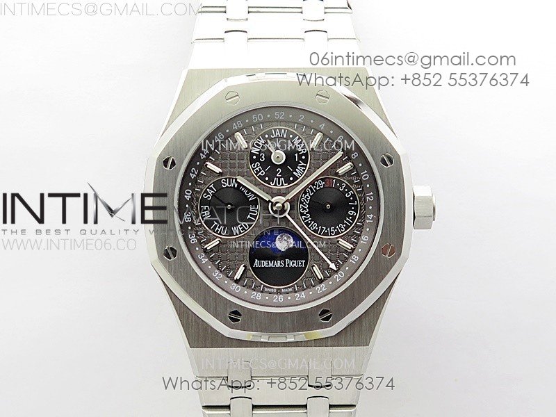 Royal Oak 41mm Complicated 26574 SS BBS Best Edition Gray Dial on SS Bracelet A5134