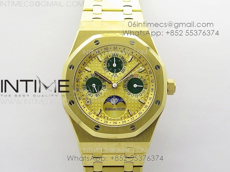 Royal Oak 41mm Complicated 26574 YG APSF1:1 Best Edition YG Dial on YG Bracelet A5134