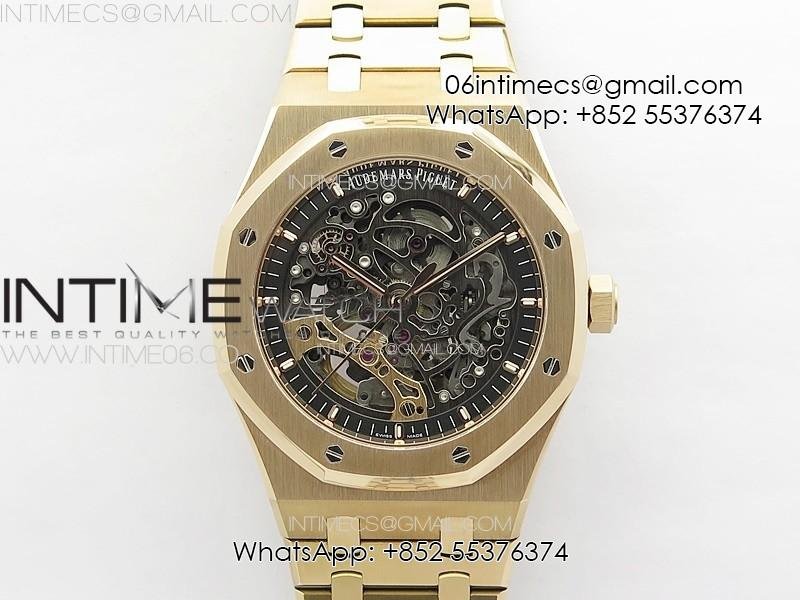 Royal Oak 41mm Openworked 15407 RG APSF 1:1 Best Edition on RG Bracelet A3132