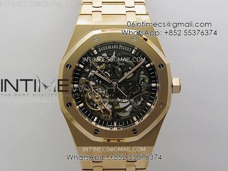 Royal Oak 41mm Openworked 15407 RG THBF 1:1 Best Edition on RG Bracelet SA3132
