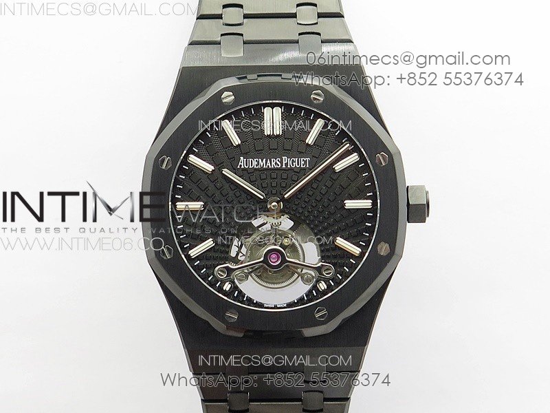 Royal Oak 41mm Tourbillon DLC BBS Best Edition Black Dial on DLC Bracelet