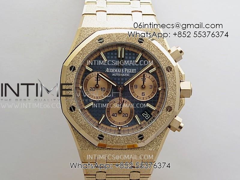 royal-oak-chrono-26240-frosted-rg-gain-weight-v2-ddf-11-rg-dial-black-subdial-rg-bracelet-super-clone-dd4401-sw-dial.jpg Royal Oak Chrono 26240 Frosted RG Gain Weight V2 DDF 1:1 RG Dial Black Subdial RG Bracelet Super Clone DD4401 (SW Dial) - Image 1