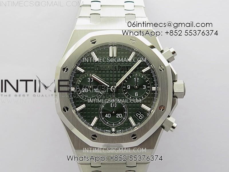 royal-oak-chrono-26240-ss-apsf-1-1-best-edition-green-dial-on-ss-bracelet-sa4401-super-clone.jpg Royal Oak Chrono 26240 SS APSF 1:1 Best Edition Green Dial on SS Bracelet SA4401 Super Clone - Image 1