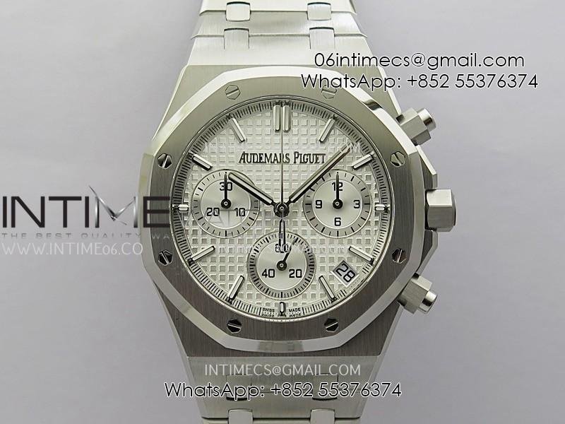 royal-oak-chrono-26240-ss-v2-apsf-11-best-edition-silver-dial-on-ss-bracelet-sa4401-super-clone-free-sprung.jpg Royal Oak Chrono 26240 SS V2 APSF 1:1 Best Edition Silver Dial on SS Bracelet SA4401 Super Clone (Free Sprung) - Image 1