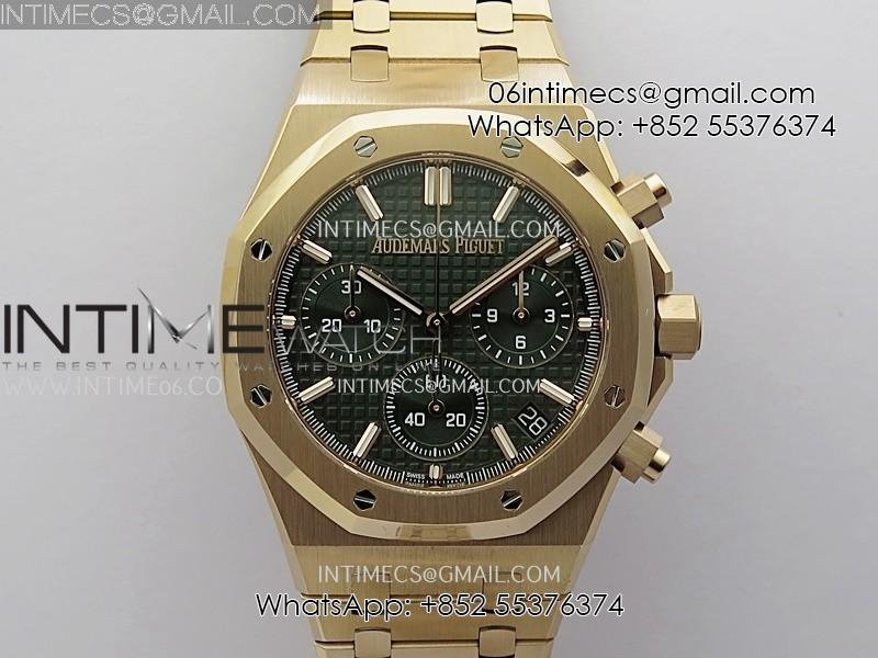 royal-oak-chrono-26240or-rg-apsf-1-1-best-edition-green-dial-on-rg-bracelet-sa4401-super-clone.jpg Royal Oak Chrono 26240OR RG APSF 1:1 Best Edition Green Dial on RG Bracelet SA4401 Super Clone - Image 1