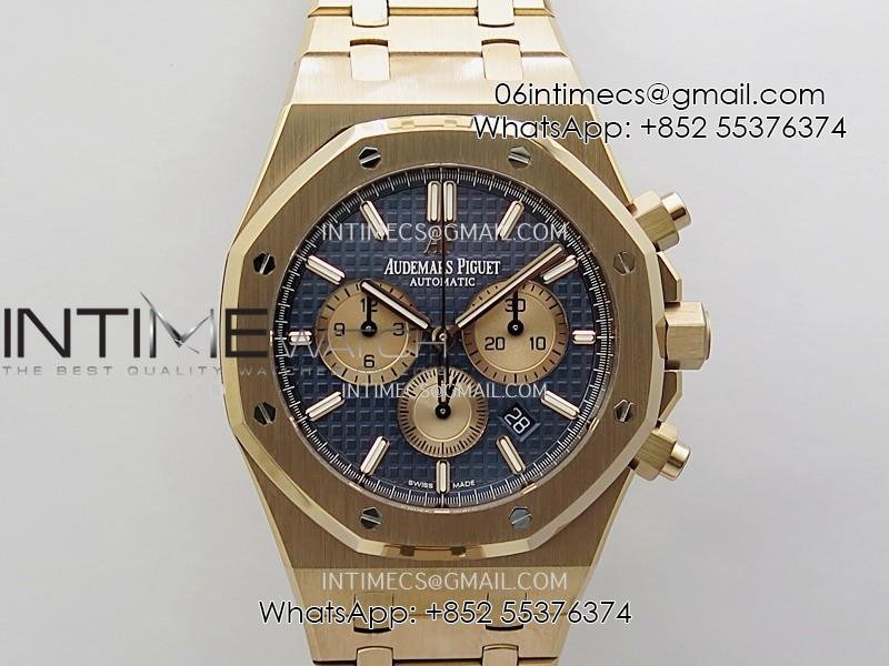 royal-oak-chrono-26331-rg-apsf-11-best-edition-blue-dial-rg-subdial-on-rg-bracelet-a2385.jpg Royal Oak Chrono 26331 RG APSF 1:1 Best Edition Blue Dial RG Subdial On RG Bracelet A2385 - Image 1