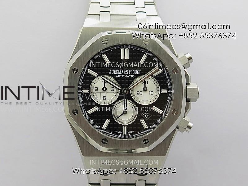 royal-oak-chrono-26331-ss-apsf-11-best-edition-black-dial-silver-subdial-on-ss-bracelet-a2385.jpg Royal Oak Chrono 26331 SS APSF 1:1 Best Edition Black Dial Silver Subdial On SS Bracelet A2385 - Image 1