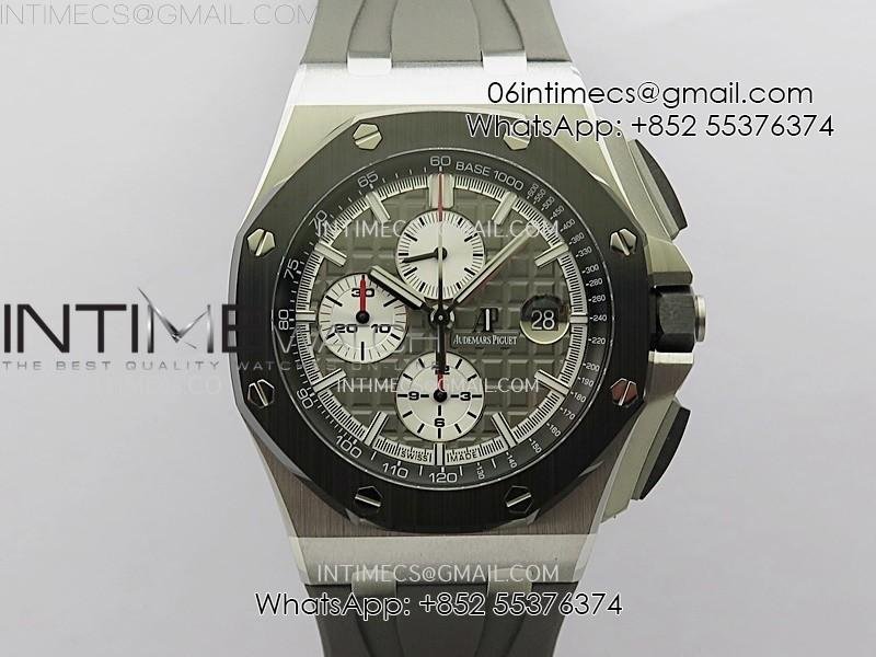 royal-oak-offshore-44mm-ss-tkf-best-edition-gray-dial-ceramic-bezel-on-gray-rubber-strap-a3126.jpg Royal Oak Offshore 44mm SS TKF Best Edition Gray Dial Ceramic Bezel on Gray Rubber Strap A3126 - Image 1