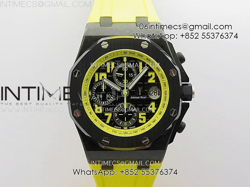 royal-oak-offshore-bumble-bee-tkf-best-edition-on-yellow-rubber-strap-a3126.jpg Royal Oak Offshore 'Bumble Bee' TKF Best Edition on Yellow Rubber Strap A3126 - Image 1