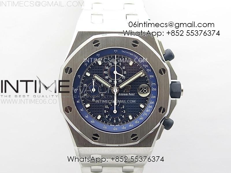 royal-oak-offshore-chrono-ss-jjf-best-edition-blue-dial-on-ss-bracelet-a7750.jpg Royal Oak Offshore Chrono SS JJF Best Edition Blue Dial on SS Bracelet A7750 - Image 1