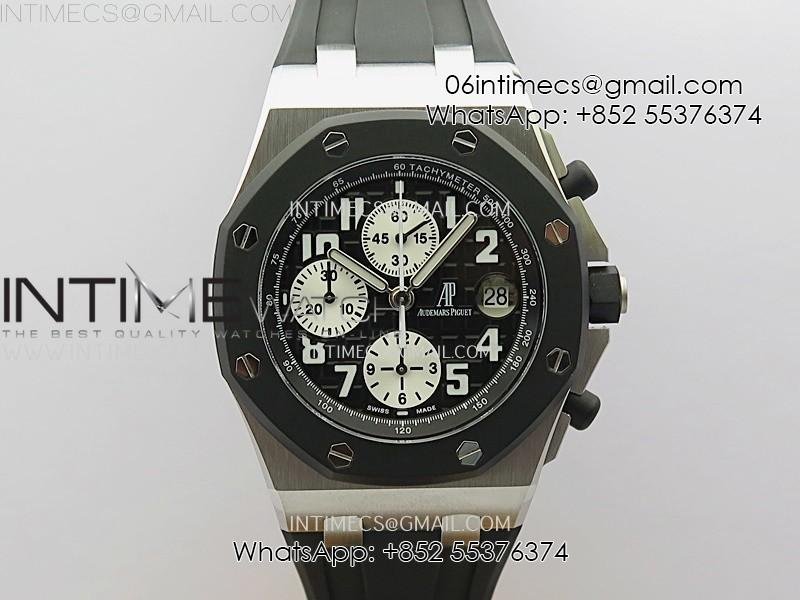 royal-oak-offshore-rubberclad-ss-tkf-best-edition-black-dial-on-rubber-strap-a7750.jpg Royal Oak Offshore Rubberclad SS TKF Best Edition Black Dial on Rubber Strap A7750 - Image 1