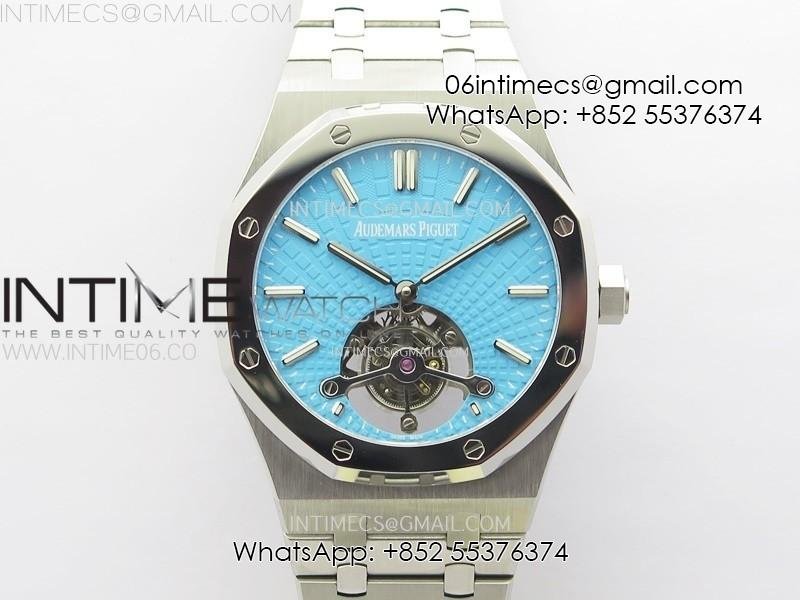 royal-oak-sihh-ss-tourbillon-bbs-tiffany-blue-dial-on-ss-bracelet-a2924.jpg Royal Oak SIHH SS Tourbillon BBS Tiffany Blue Dial on SS Bracelet A2924 - Image 1
