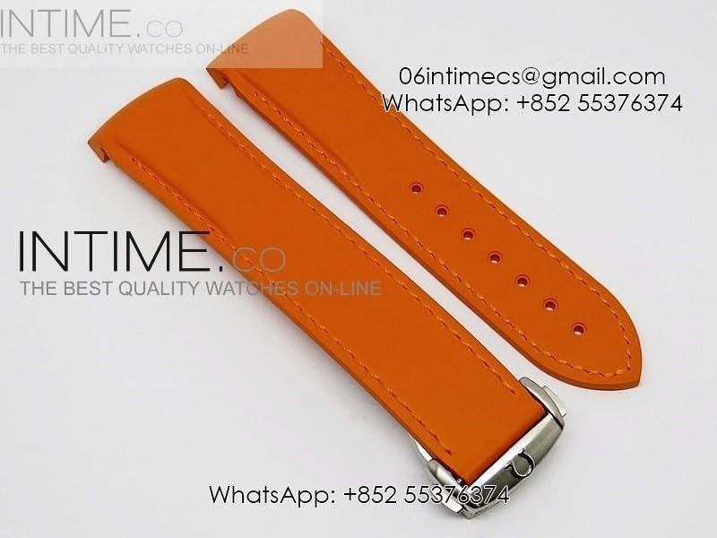 rubber-strap-for-45mm-ceramic-planet-ocean-orange.jpg Rubber Strap For 45mm Ceramic Planet Ocean Orange - Image 1