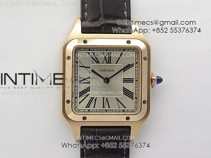 santos-dumont-435mm-rg-f1f-best-edition-silver-dial-on-brown-leather-strap-quartz.jpg Santos Dumont 43.5mm RG F1F Best Edition Silver Dial on Brown Leather Strap Quartz - Image 1