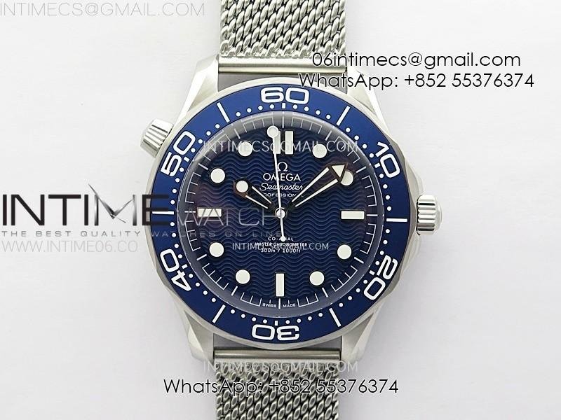 Seamaster 300M 42mm James Bond 60th anniversary VSF Best Edition on Mesh Bracelet A8806