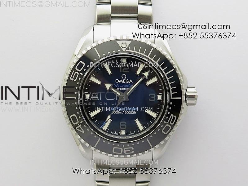 Seamaster 6000M Ultra Deep SS VRF 1:1 Best Edition Deep Blue Dial on SS Bracelet A8912 Super Clone